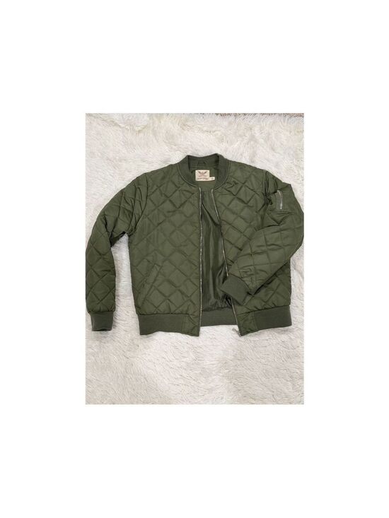 Faded Glory Jackets & Blazers - Faded Glory Green Bomber Jacket - Size Large (VGUC)